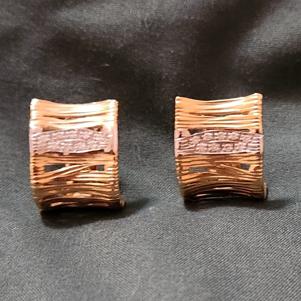 Roberto Coin 18kt Gold And Diamond Earrings
